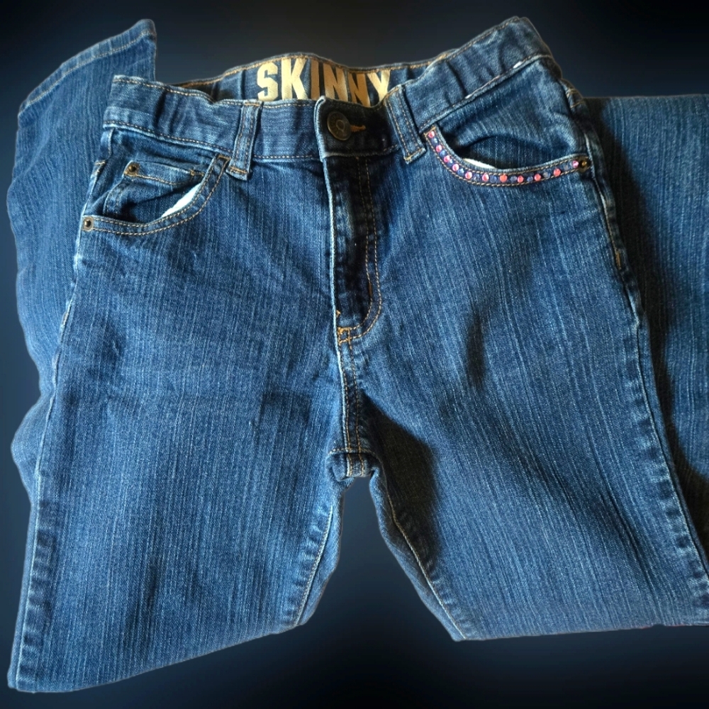 Pre-owned girls' skinny jeans by gymboree, size 10